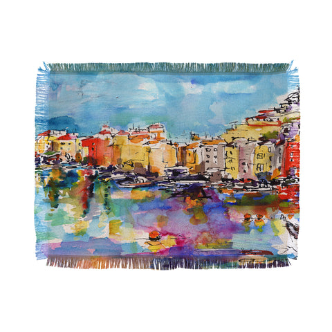 Ginette Fine Art Port Venere Italy 2 Throw Blanket