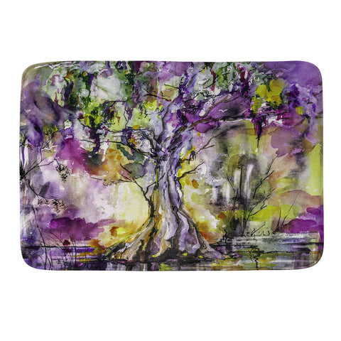 Ginette Fine Art Purple Magic Tree Memory Foam Bath Mat