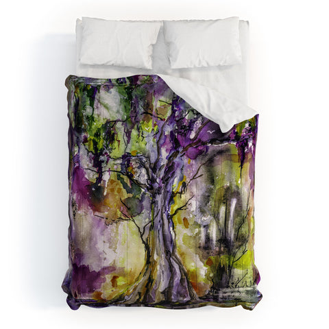 Ginette Fine Art Purple Magic Tree Comforter