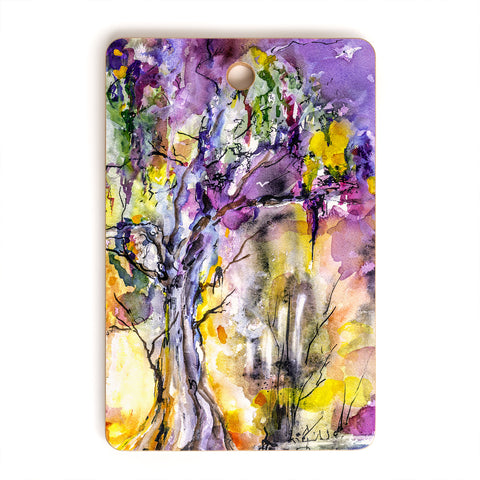 Ginette Fine Art Purple Magic Tree Cutting Board Rectangle