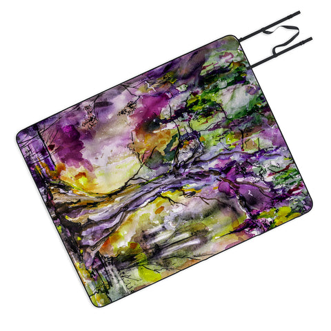 Ginette Fine Art Purple Magic Tree Picnic Blanket