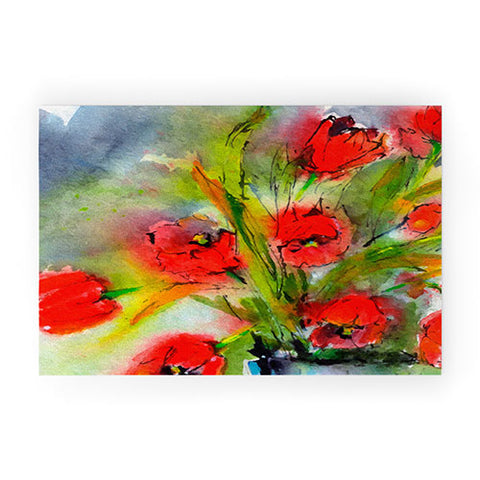 Ginette Fine Art Red Tulips 1 Welcome Mat