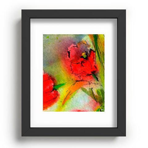 Ginette Fine Art Red Tulips 2 Recessed Framing Rectangle