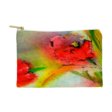Ginette Fine Art Red Tulips 2 Pouch