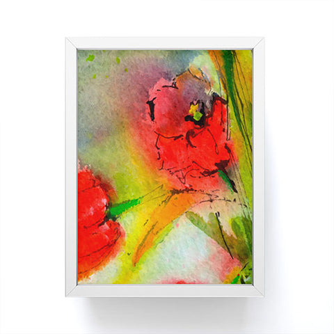 Ginette Fine Art Red Tulips 2 Framed Mini Art Print