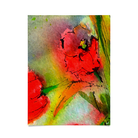 Ginette Fine Art Red Tulips 2 Poster