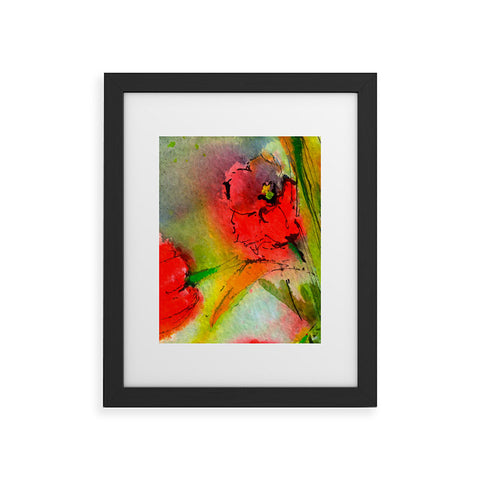 Ginette Fine Art Red Tulips 2 Framed Art Print