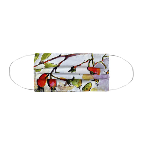 Ginette Fine Art Rose Hips and Bees Face Mask