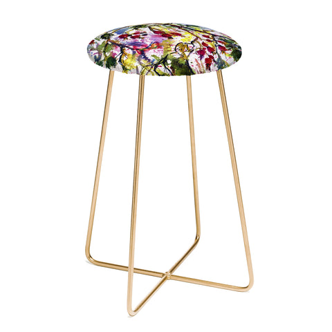 Ginette Fine Art Rose Hips Watercolor Ginette Counter Stool