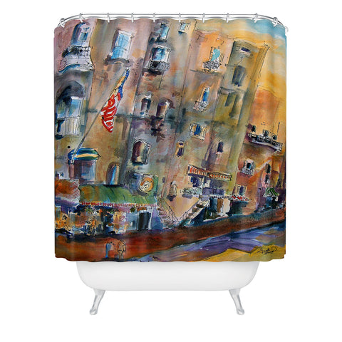 Ginette Fine Art Savannah River Streets Shower Curtain