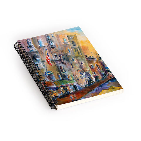 Ginette Fine Art Savannah River Streets Spiral Notebook
