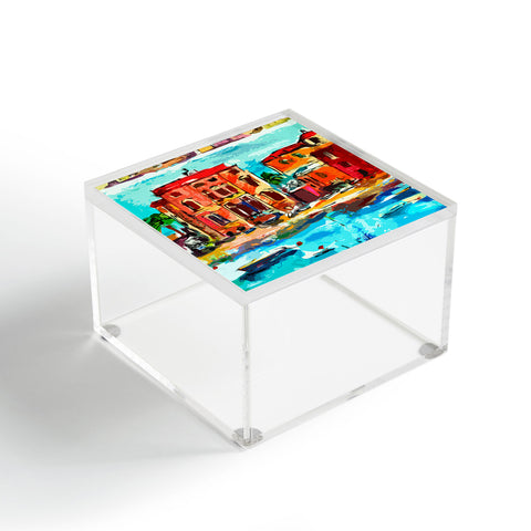Ginette Fine Art Sestri Levante Italy Red House Acrylic Box