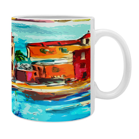 Ginette Fine Art Sestri Levante Italy Red House Coffee Mug