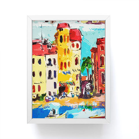 Ginette Fine Art Sestri Levante Italy Yellow House Framed Mini Art Print
