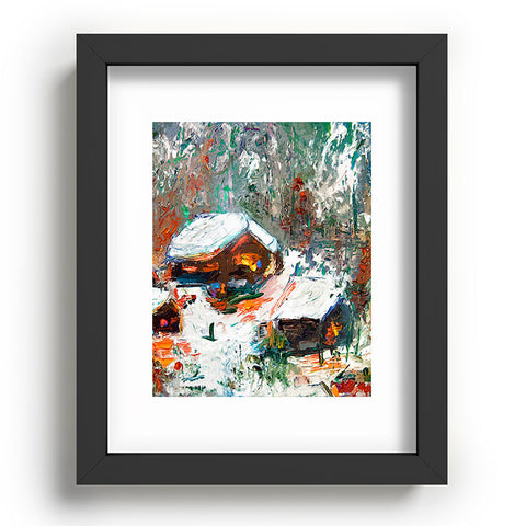 Ginette Fine Art Snowed In Recessed Framing Rectangle