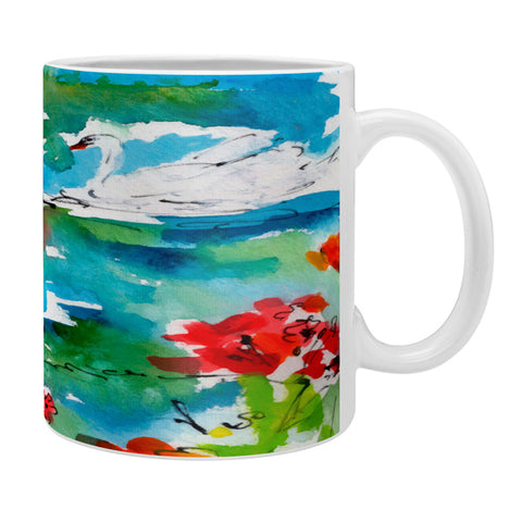 Ginette Fine Art Summer Swans Coffee Mug