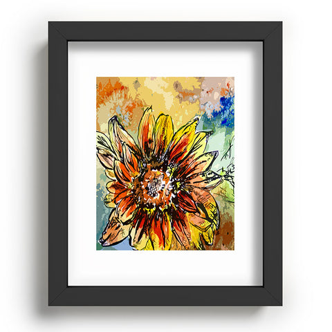 Ginette Fine Art Sunflower Moroccan Eyes Recessed Framing Rectangle