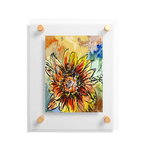 Ginette Fine Art Sunflower Moroccan Eyes Floating Acrylic Print
