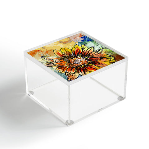 Ginette Fine Art Sunflower Moroccan Eyes Acrylic Box