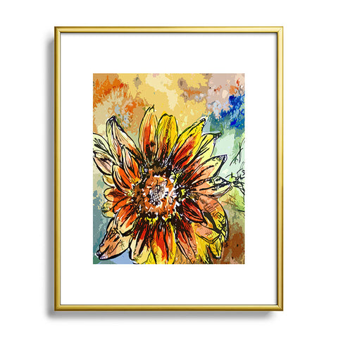 Ginette Fine Art Sunflower Moroccan Eyes Metal Framed Art Print