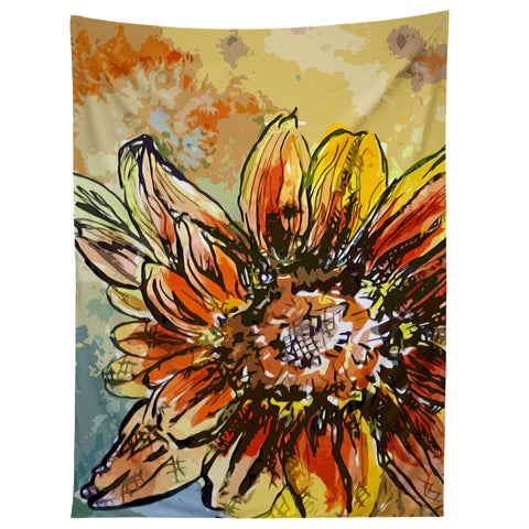 Ginette Fine Art Sunflower Moroccan Eyes Tapestry