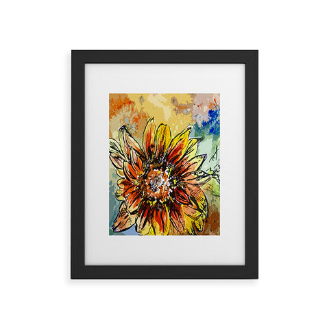 Ginette Fine Art Sunflower Moroccan Eyes Framed Art Print