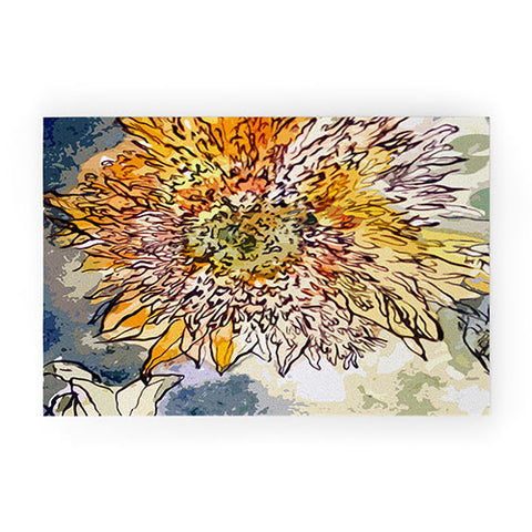 Ginette Fine Art Sunflower Prickly Face Welcome Mat