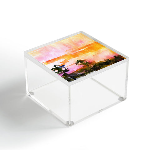 Ginette Fine Art Sunset In The Wetlands Acrylic Box