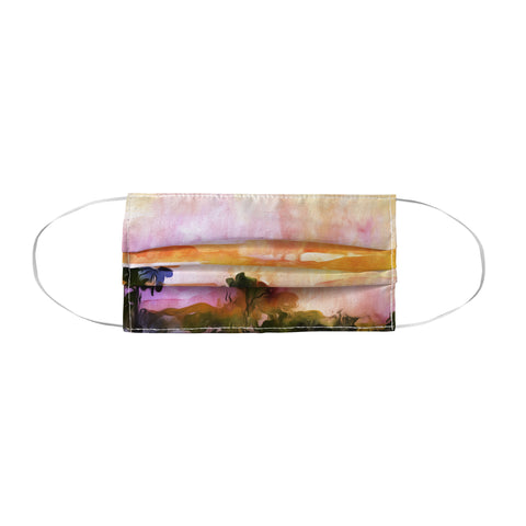 Ginette Fine Art Sunset In The Wetlands Face Mask