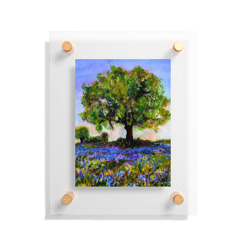 Ginette Fine Art Texas Hill Country Bluebonnets Floating Acrylic Print