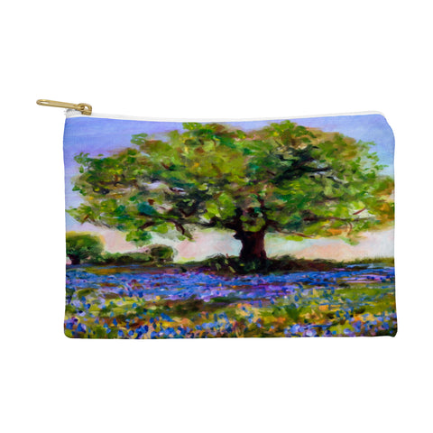 Ginette Fine Art Texas Hill Country Bluebonnets Pouch