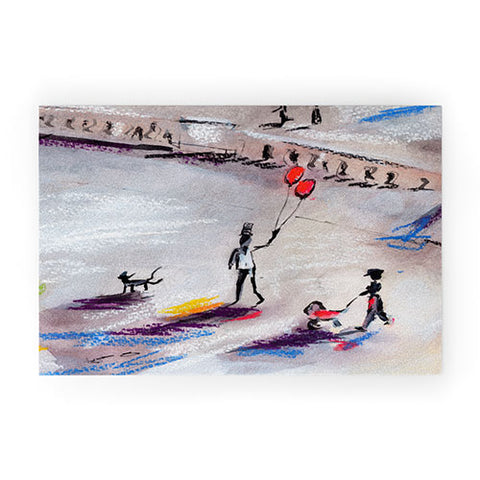Ginette Fine Art The Last Time I Saw Paris 2 Welcome Mat