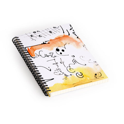 Ginette Fine Art Tic Tac Toe Boo Spiral Notebook