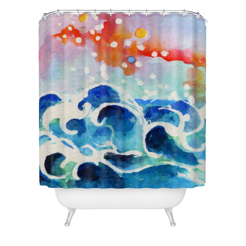 Ginette Fine Art Tides Of Time Shower Curtain
