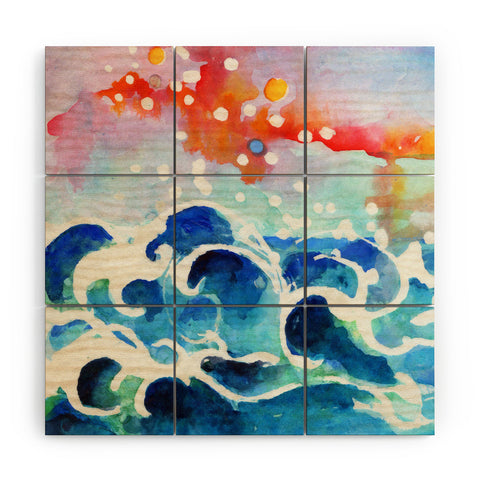 Ginette Fine Art Tides Of Time Wood Wall Mural