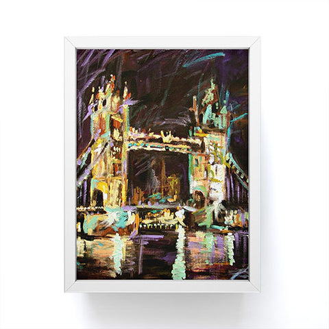 Ginette Fine Art Tower Bridge London Framed Mini Art Print