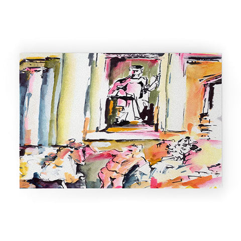Ginette Fine Art Trevi Fountain Rome Italy 2 Welcome Mat