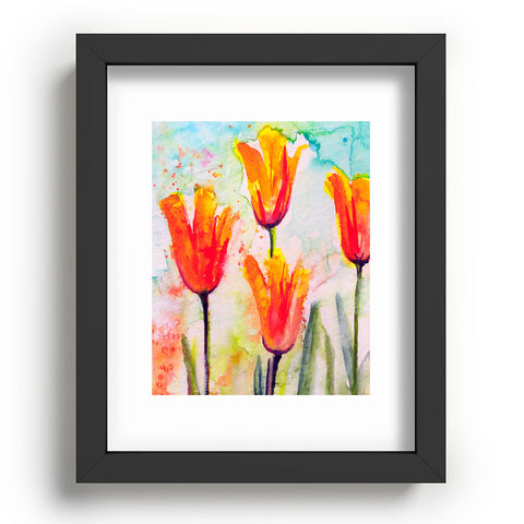 Ginette Fine Art Tulips Bells Of Spring Recessed Framing Rectangle