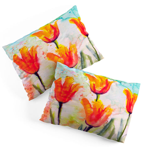Ginette Fine Art Tulips Bells Of Spring Pillow Shams