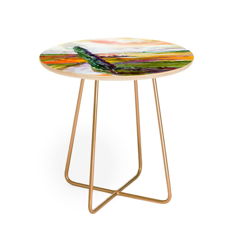 Ginette Fine Art Tuscan Morning Round Side Table