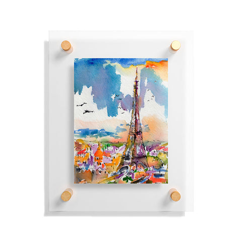 Ginette Fine Art Under Paris Skies Floating Acrylic Print