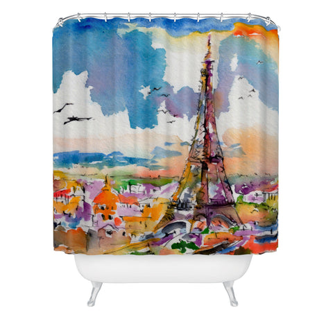 Ginette Fine Art Under Paris Skies Shower Curtain
