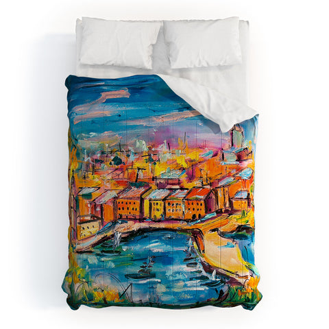 Ginette Fine Art Vernazza Comforter