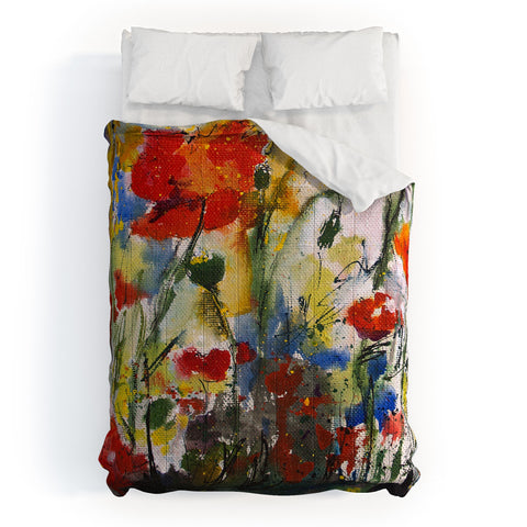 Ginette Fine Art Wildflowers Poppies 1 Comforter