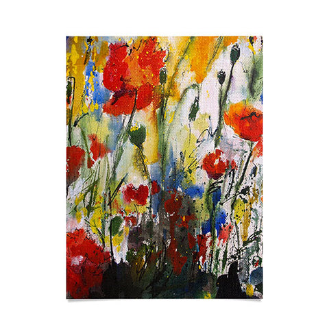 Ginette Fine Art Wildflowers Poppies 1 Poster