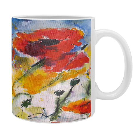 Ginette Fine Art Wildflowers Poppies 2 Coffee Mug