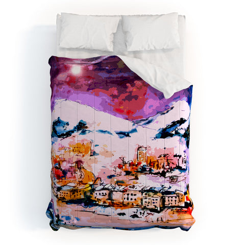 Ginette Fine Art Winter Star Comforter