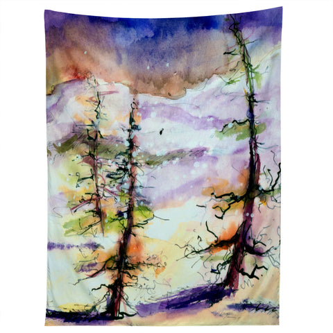 Ginette Fine Art Winter Trees Tapestry