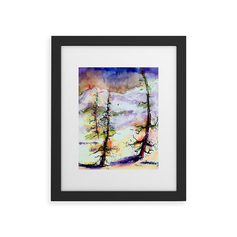 Ginette Fine Art Winter Trees Framed Art Print
