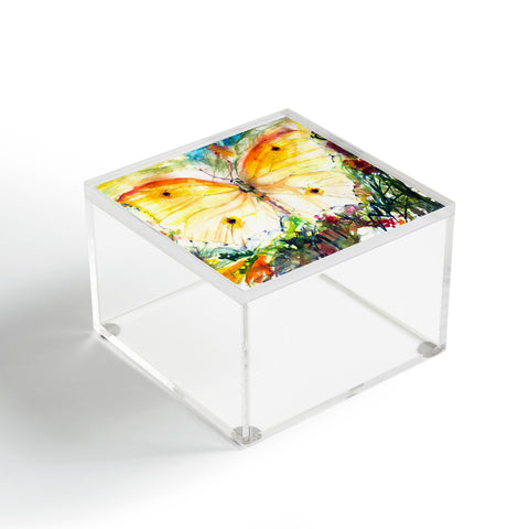 Ginette Fine Art Yellow Butterfly Acrylic Box
